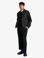Black Waxed Denim Jacket