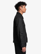 Black Waxed Denim Jacket