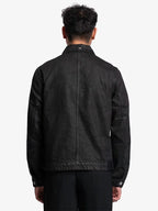 Black Waxed Denim Jacket
