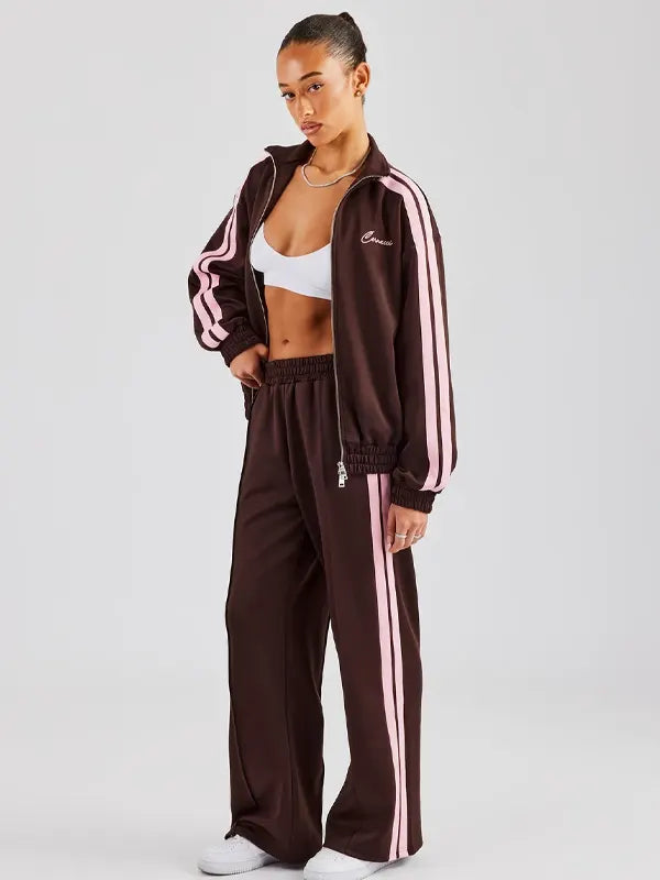 Brown And Pink Cernucci Tracksuit