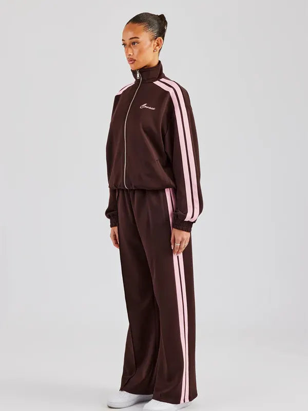 Brown And Pink Cernucci Tracksuit