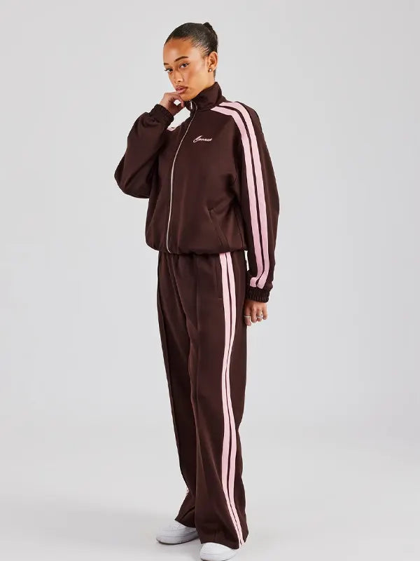 Brown And Pink Cernucci Tracksuit