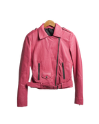 Halloween Jacket - Barbie Girl Pink Leather Jacket - Zing Apparel