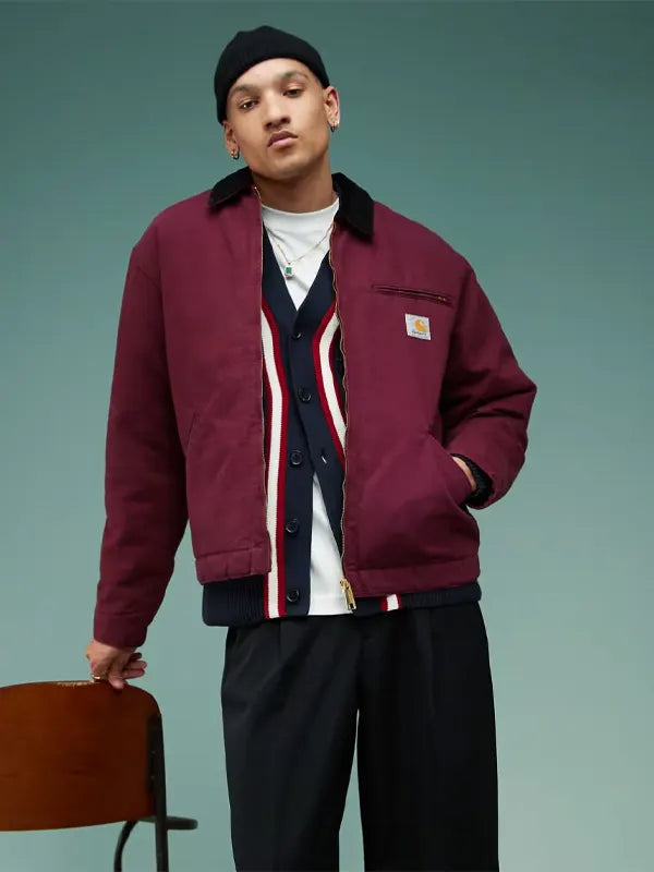 Carhartt Detroit Jacket Burgundy