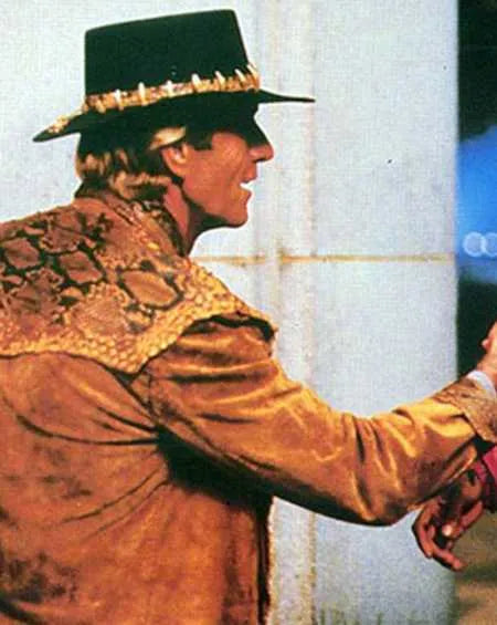 Crocodile Dundee Paul Hogan Leather Jacket