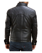 Walking Dead Governor Black Leather Jacket