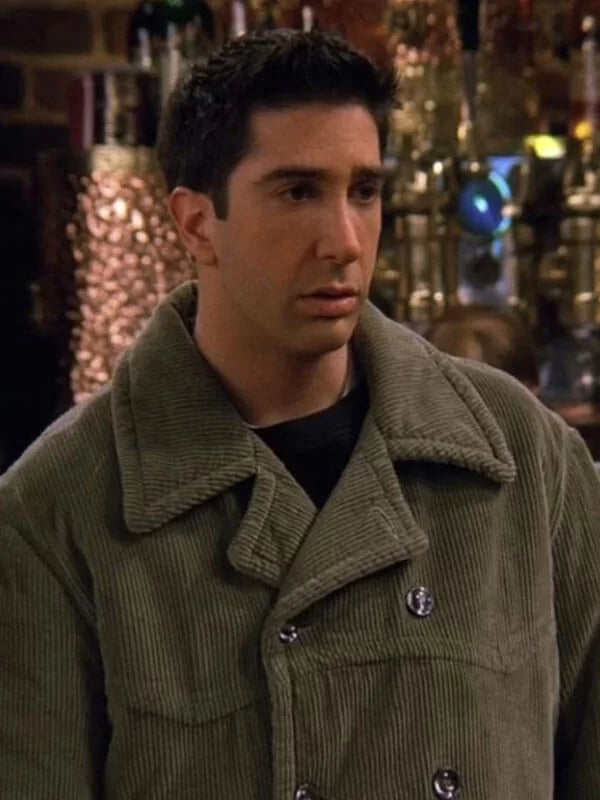  Friends S03 David Schwimmer Green Coat
