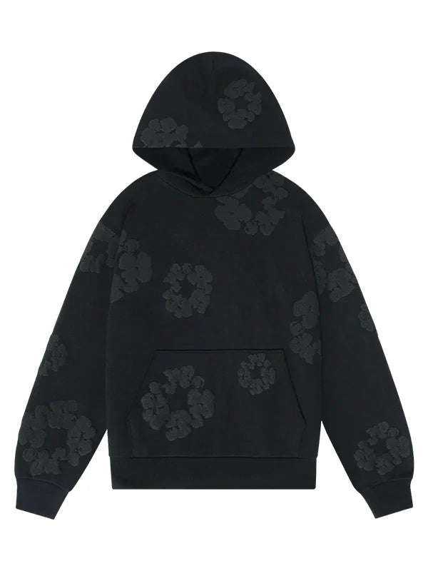 Denim Tear Mono Cotton Wreath Hoodie