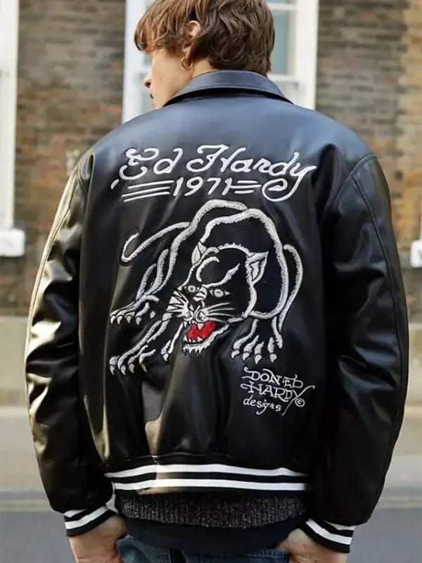 Ed Hardy Leather Jacket