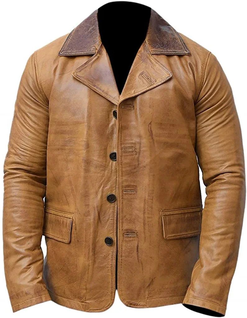 Arthur Morgan Leather Blazer Men, Brown Zing Apparel