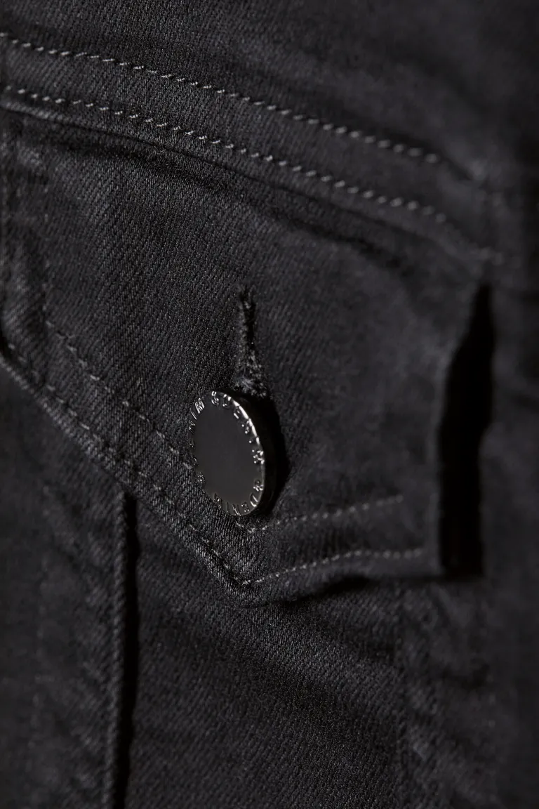 Black Denim Jacket Women, Pocketed Zing Apparel