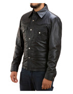 Walking Dead Governor Black Leather Jacket