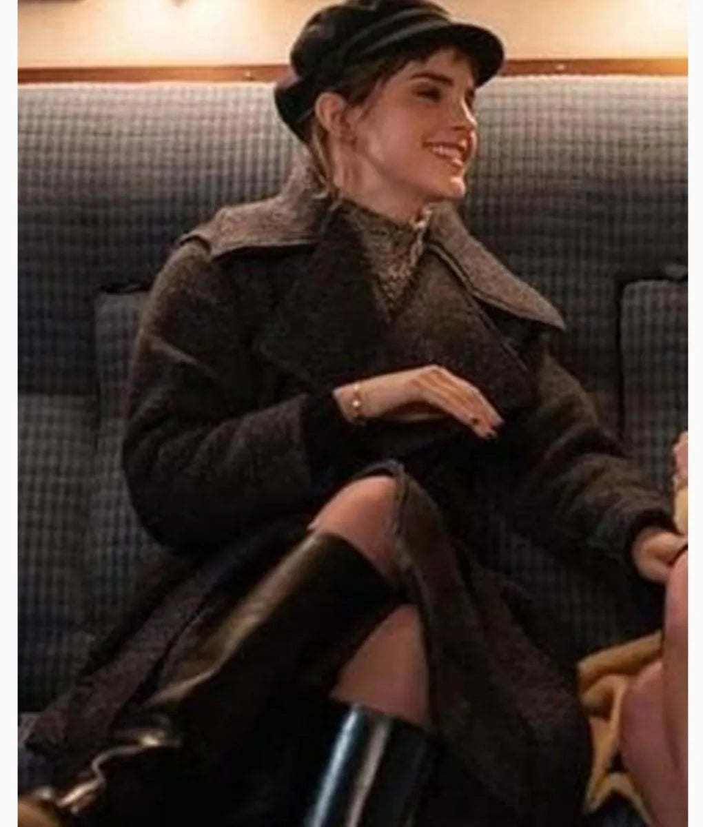 
 Harry Potter Emma Watson Return to Hogwarts Black Wool Coat
