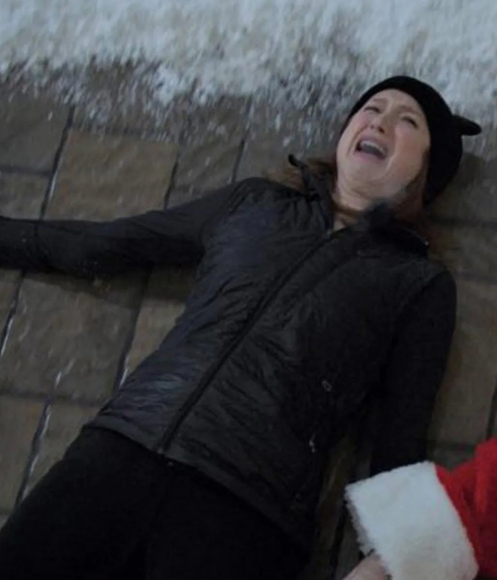  
Home Alone Ellie Kemper Black puffer Jacket
