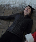  
Home Alone Ellie Kemper Black puffer Jacket