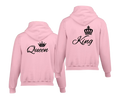 Pink king and queen hoodies