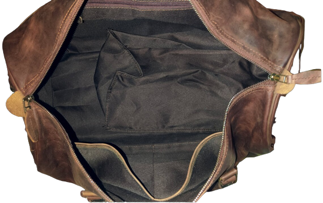 Best Leather Duffle Bag, Premium Lining Zing Apparel