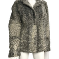 Vintage Grey Astrakhan Shearling Fur Coat
