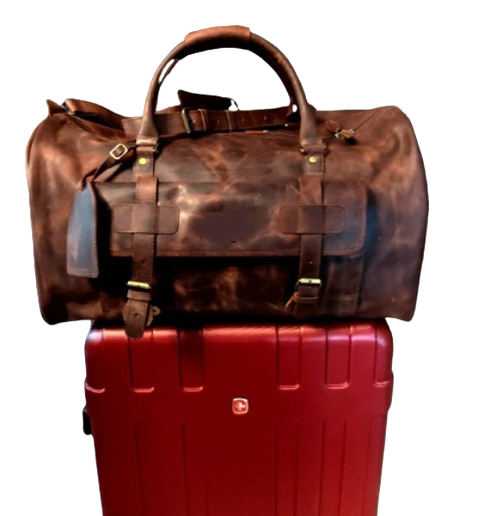 Best Leather Duffle Bag, Premium Lining Zing Apparel