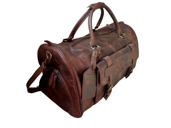 Best Leather Duffle Bag, Premium Lining Zing Apparel