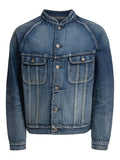 Mandarin Collar Jean Jacket