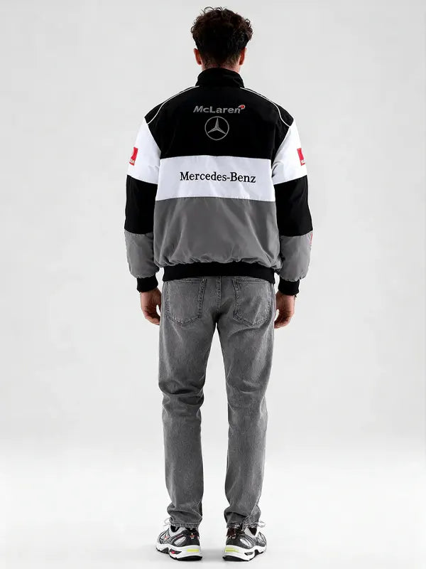 mercedes f1 jacket vintage For Men