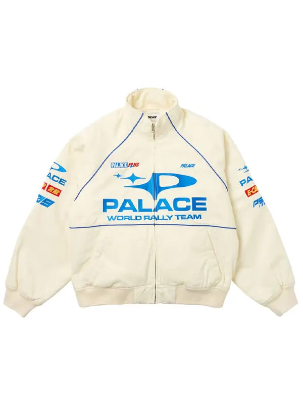 palace rally jacket white