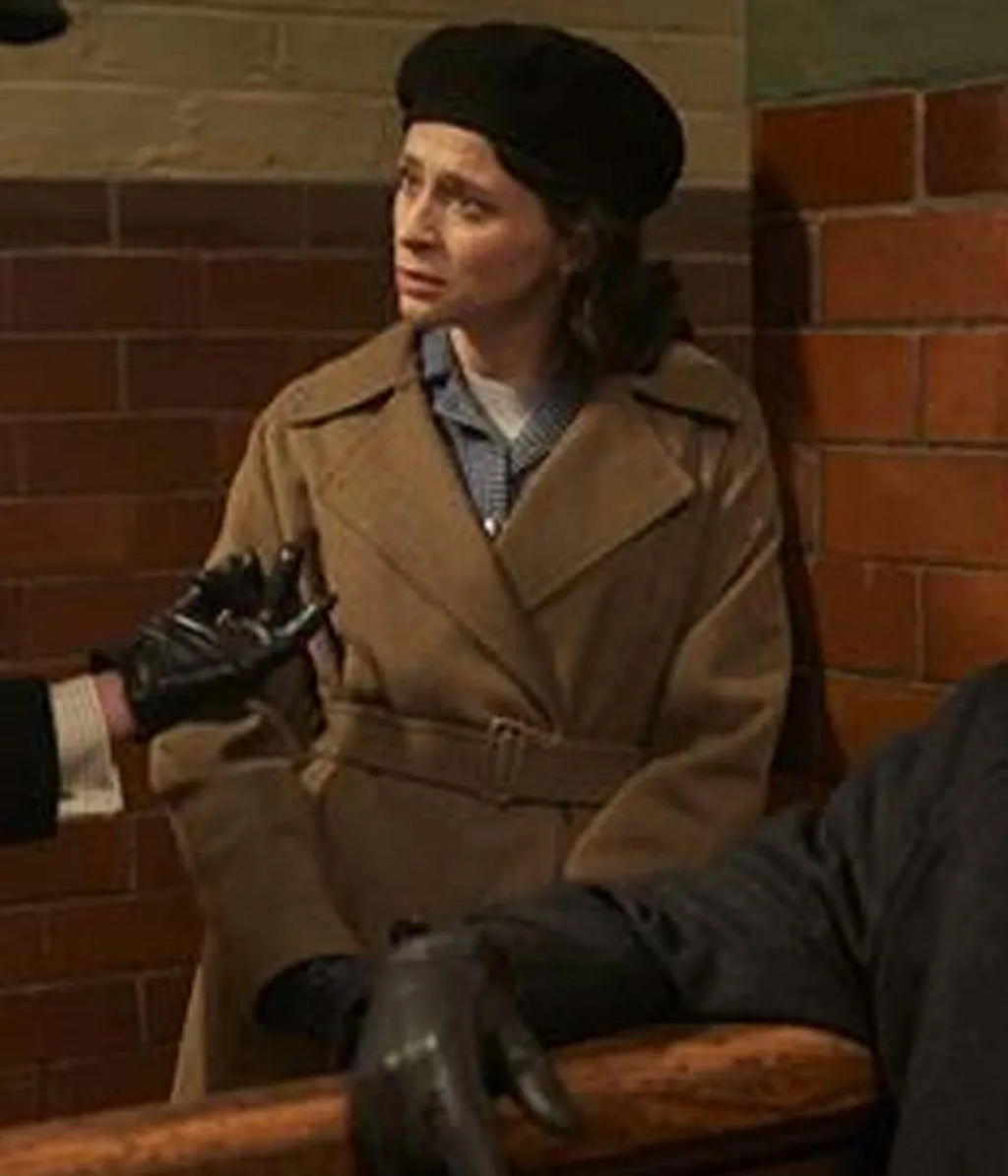 Laura McKee Peaky Blinders Brown  Coat