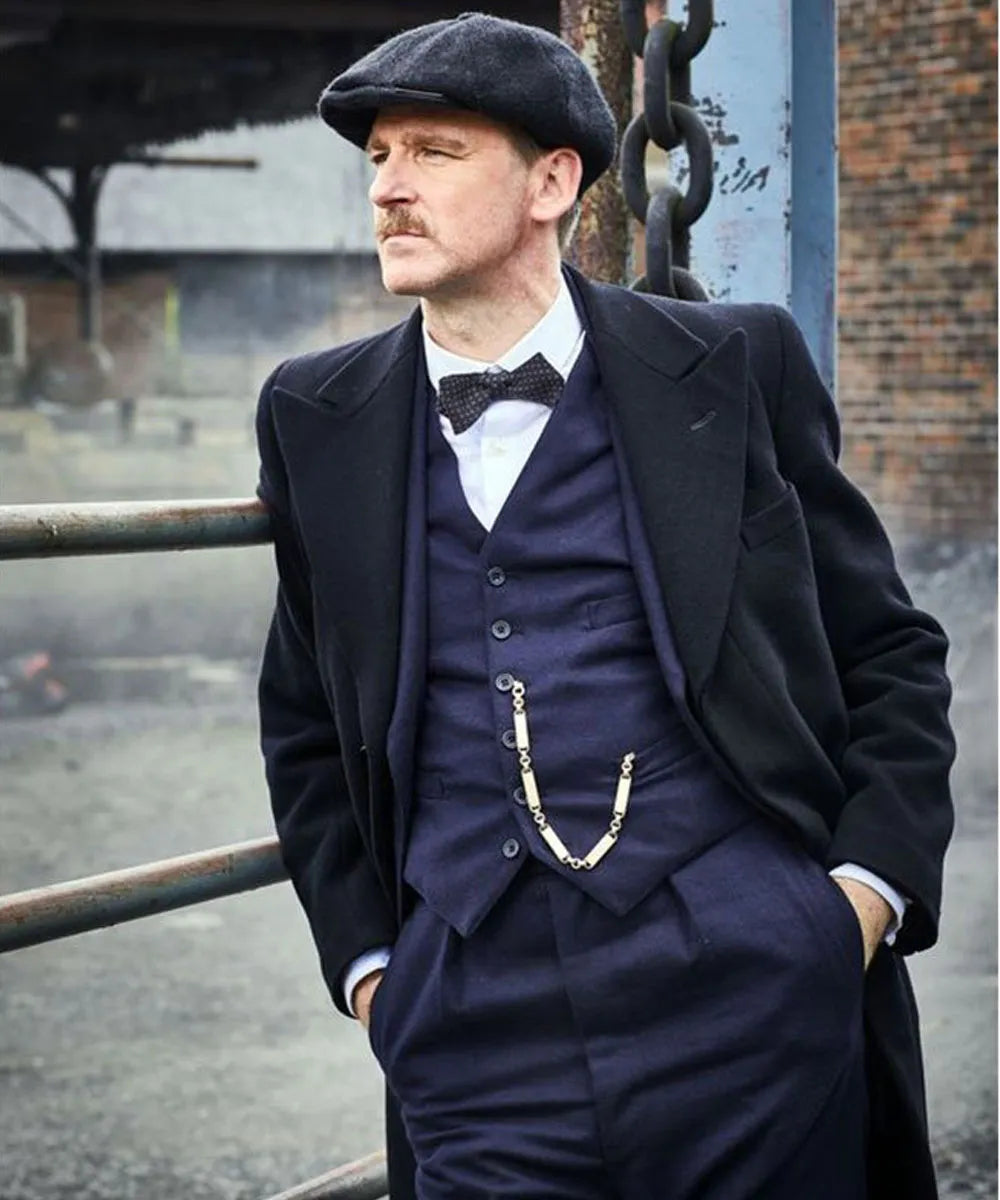 Paul Anderson Peaky Blinders  Black Wool Coat