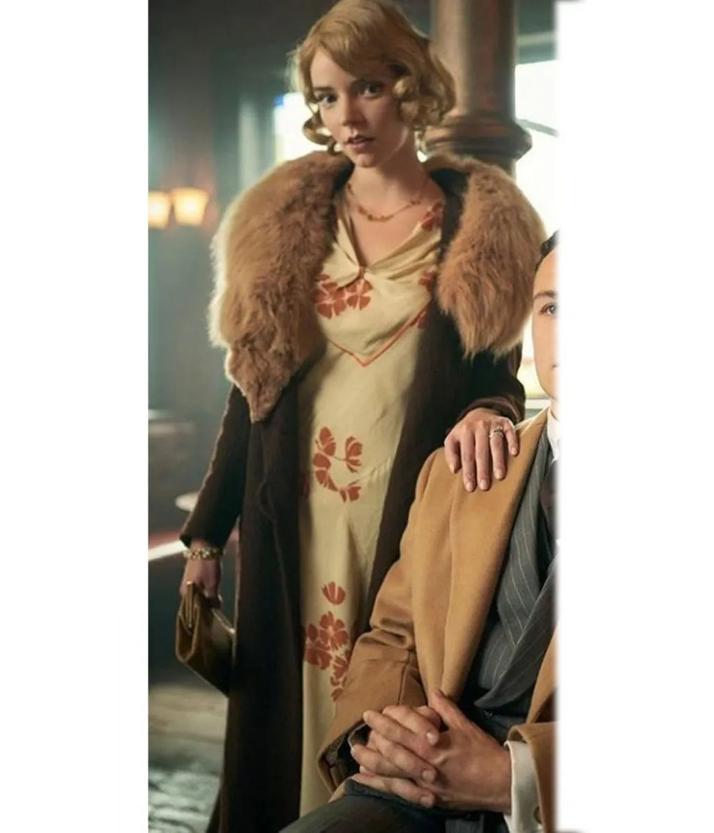 
Anya Taylor Joy Peaky Blinders   Faux Fur Coat