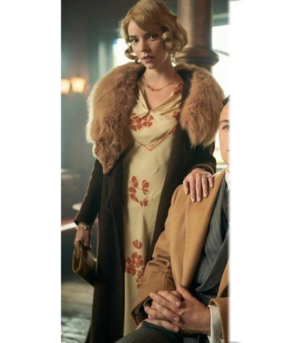 
Anya Taylor Joy Peaky Blinders   Faux Fur Coat