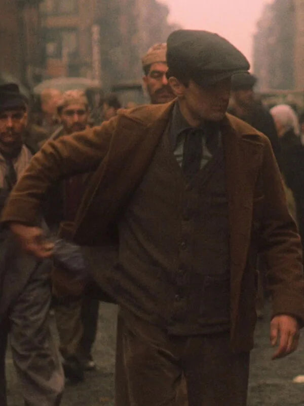 The Godfather II Robert De Niro Brown Wool Jacket
