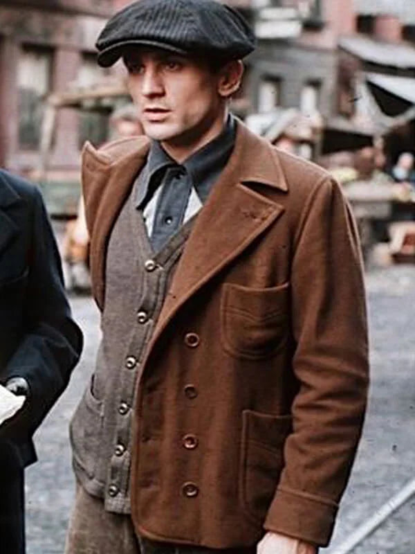 The Godfather II Robert De Niro Brown Wool Jacket
