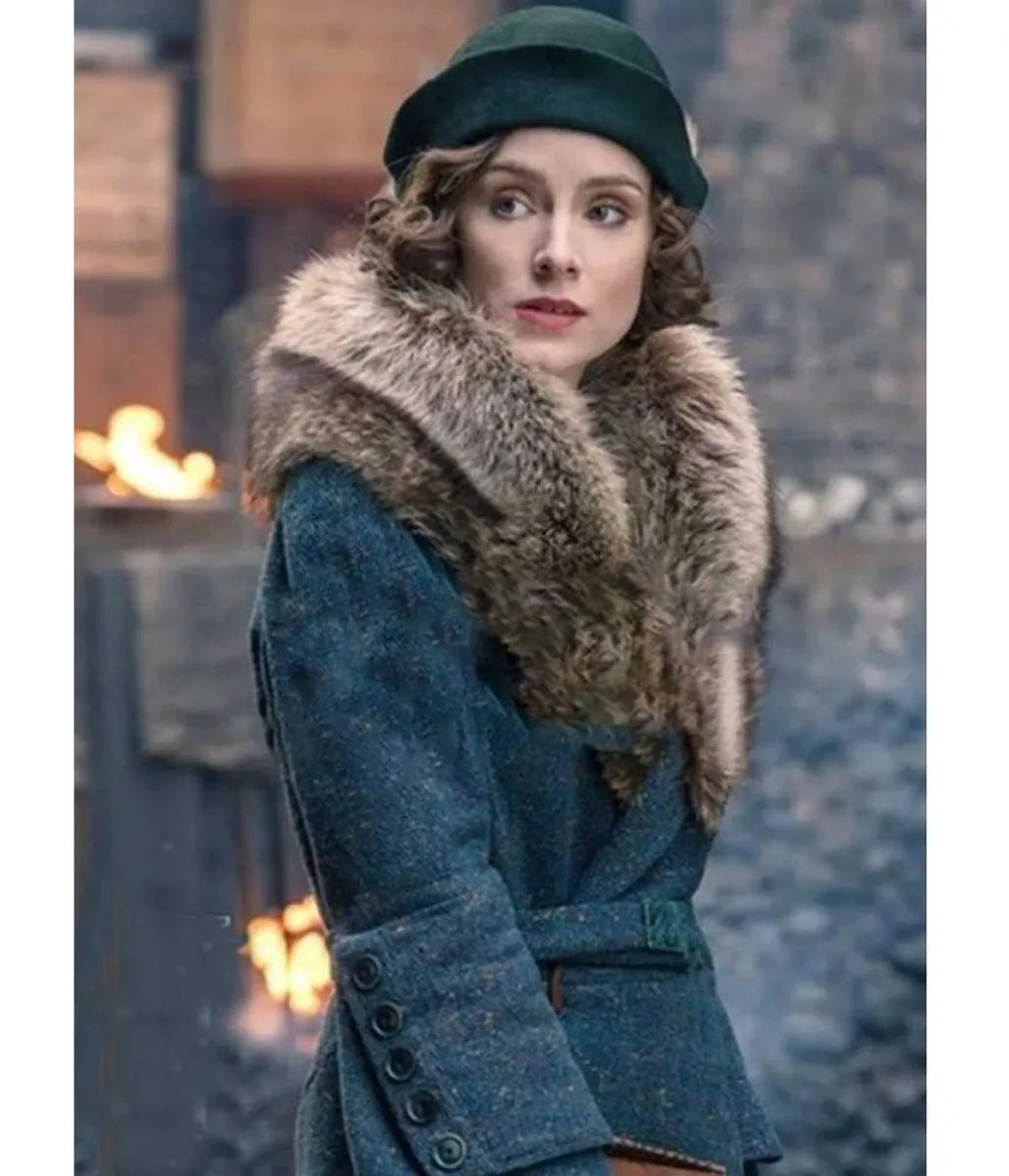 Sophie Rundle Peaky Blinders S5 Fur Coat