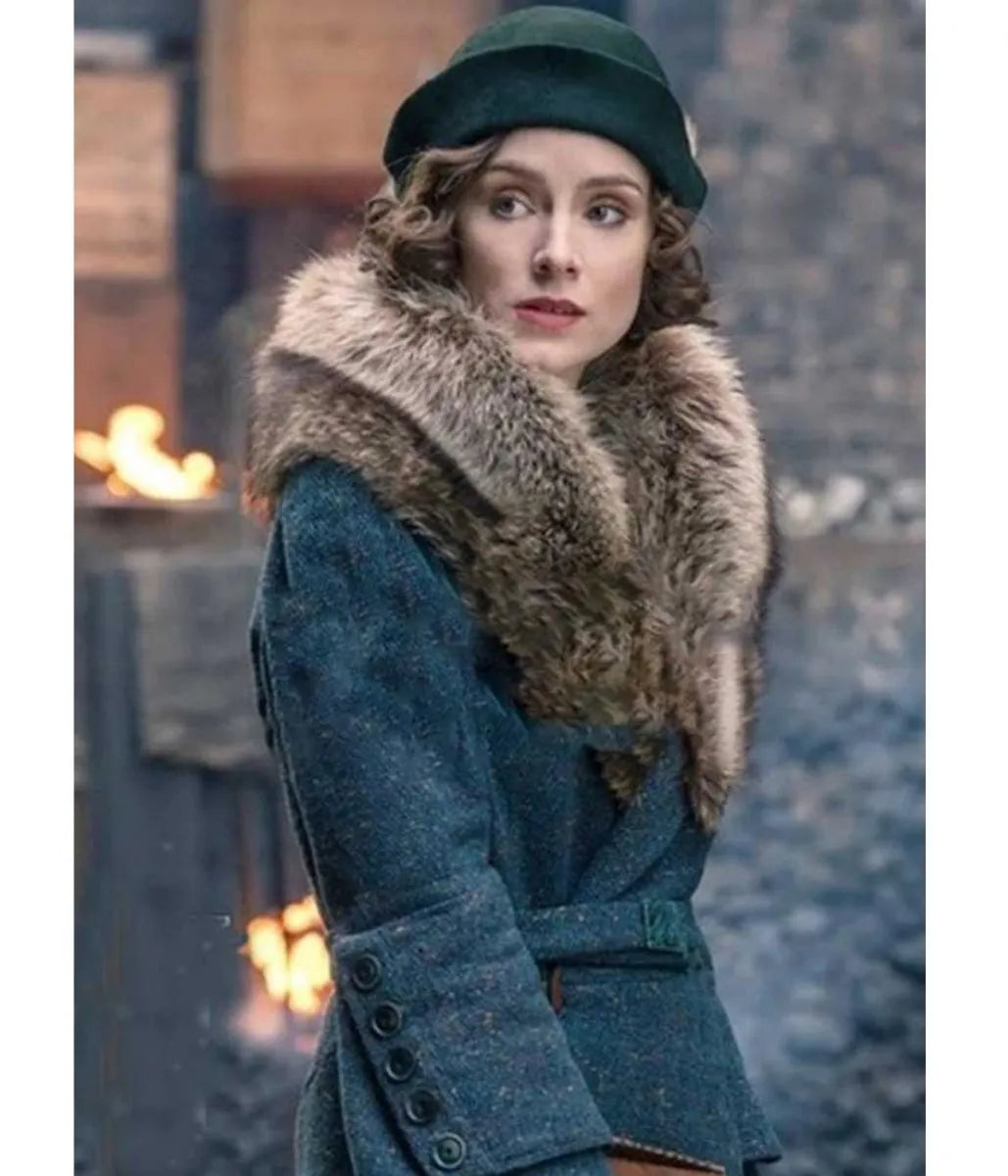 Sophie Rundle Peaky Blinders S5 Fur Coat