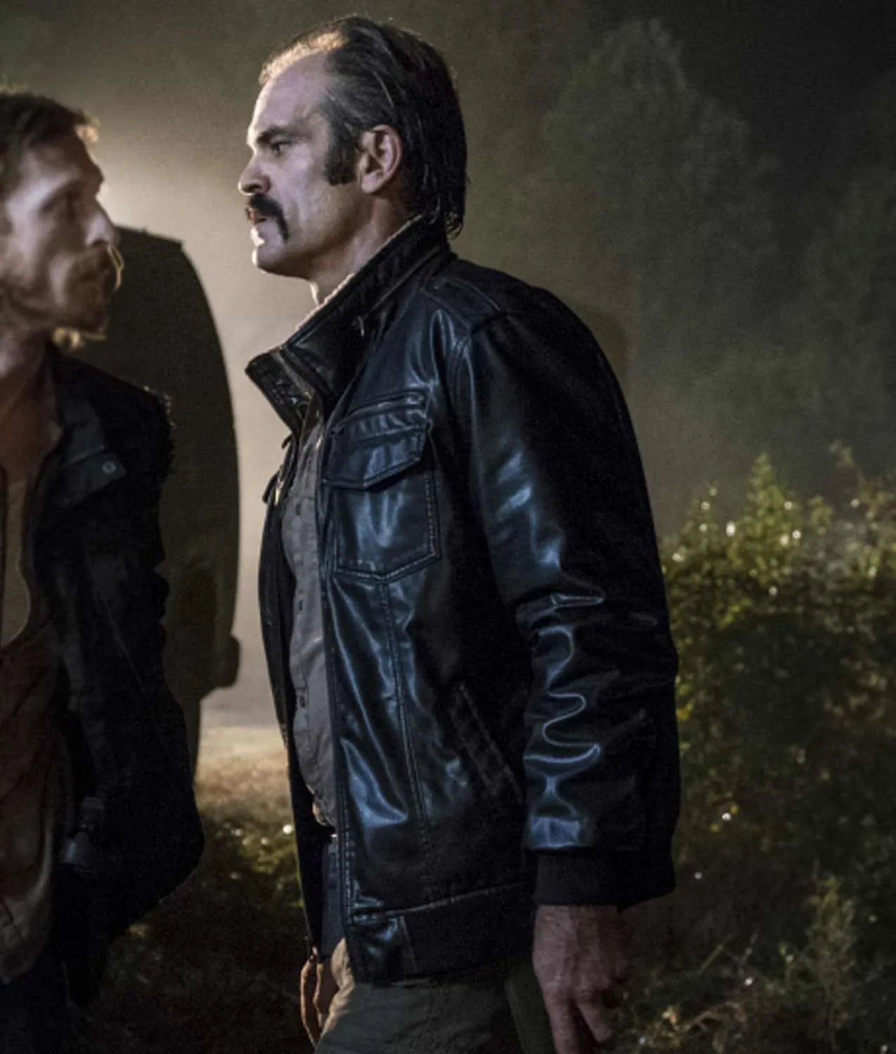 Steven Ogg The Walking Dead Black Leather Jacket