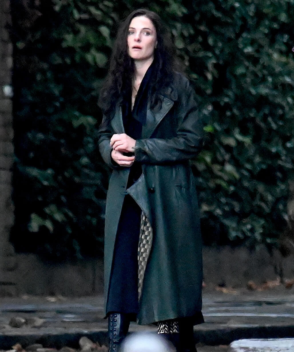 
 Peaky Blinders Rebecca Ferguson Black Leather Coat


