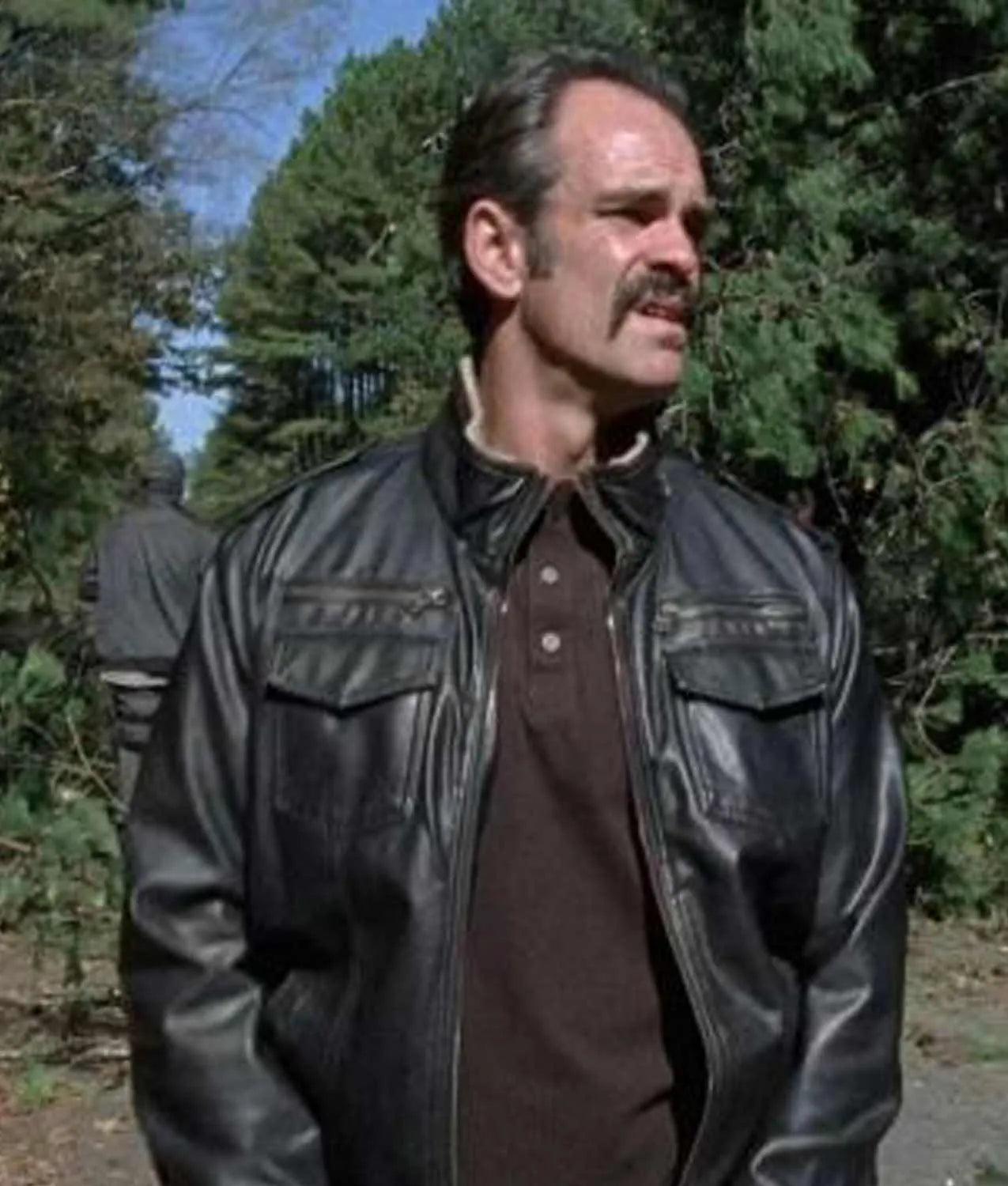 Steven Ogg The Walking Dead Black Leather Jacket