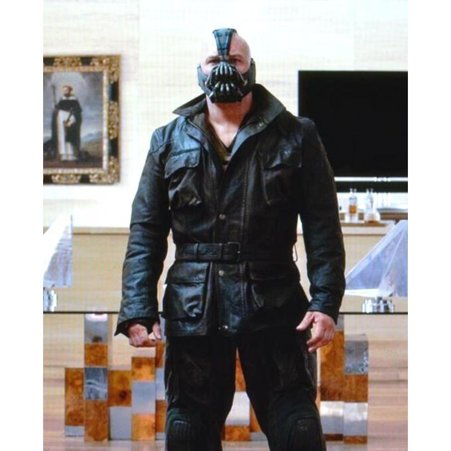 Tom Hardy Dark Knight Black Leather Jacket