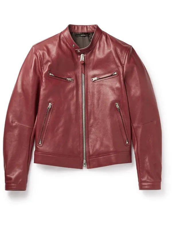 Tom Ford Red Leather Jacket