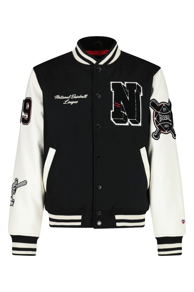 Perfect Varsity Jacket Men JR, Black The Trendy Jacket