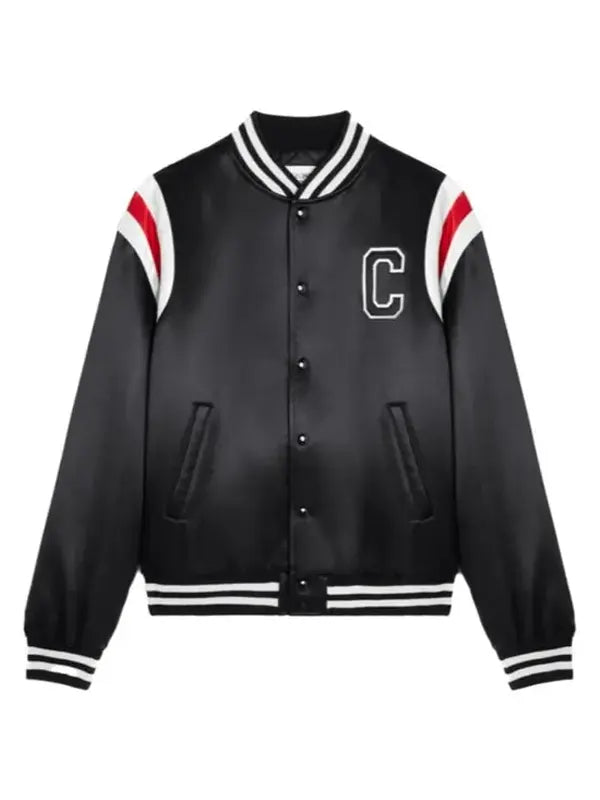 Celine Loose Celine Teddy Jacket In Charcoal Wash Denim